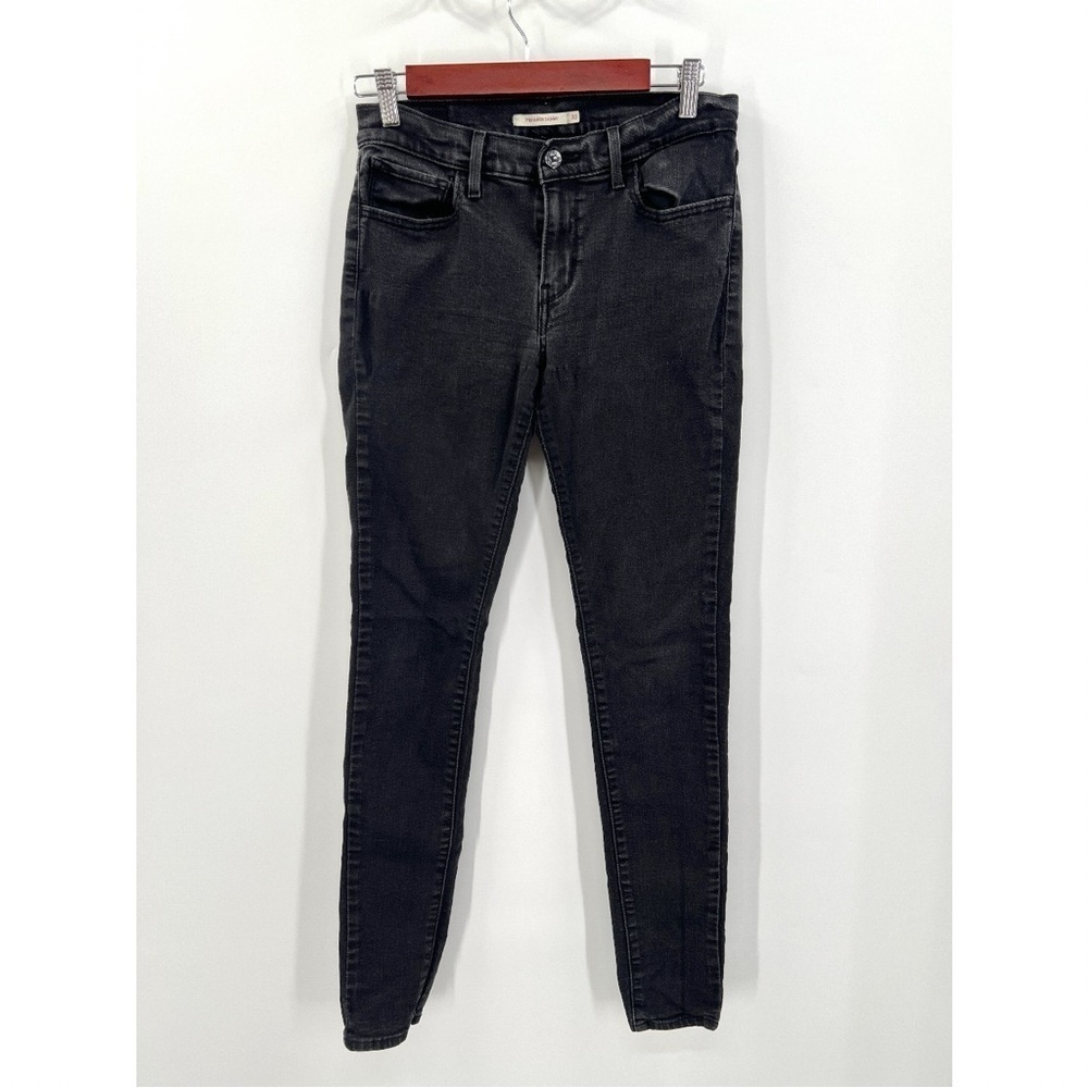 LEVI'S Woman's Black 710 Super Skinny Denim Jeans Size 30